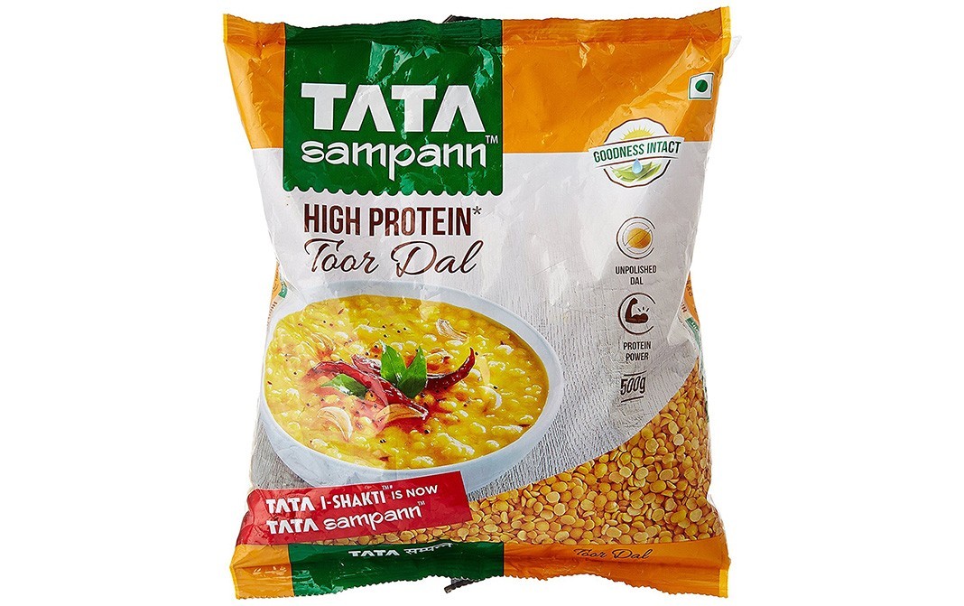Tata Sampann High Protein Toor Dal    Pack  500 grams